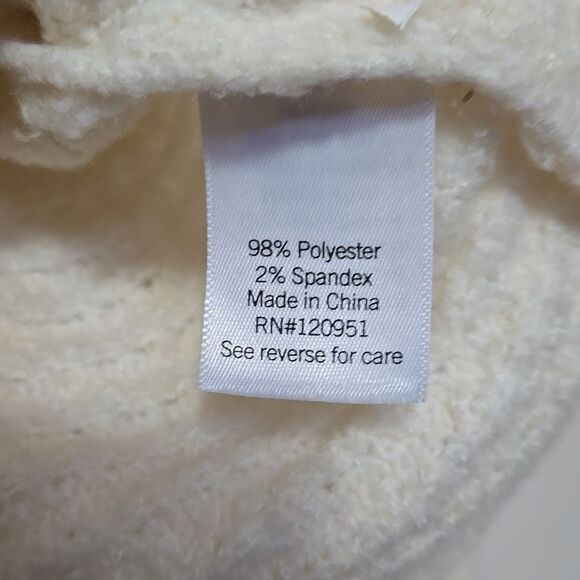 SO Waffle Knit Sweater Collared Size  Large Womens Comfy Warm Boxy - Picture 6 of 7